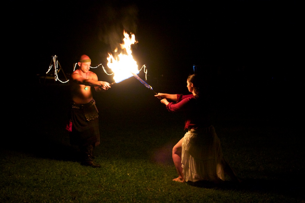Photo of Heather and Shane - sword