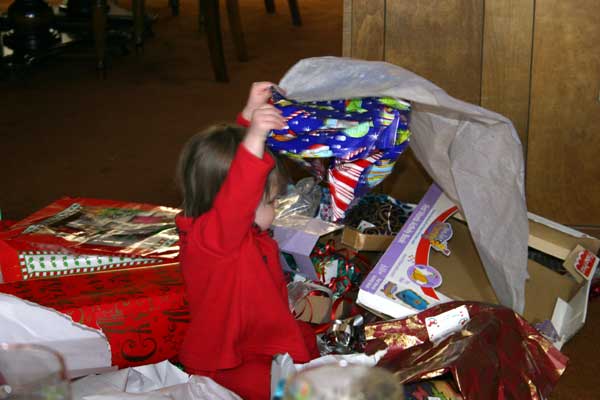 Or the unwrapping, to be more precise
