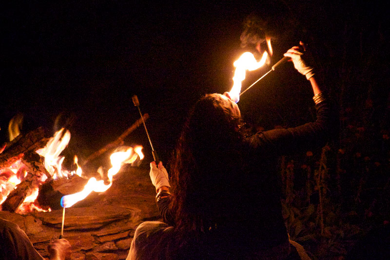Fire eating