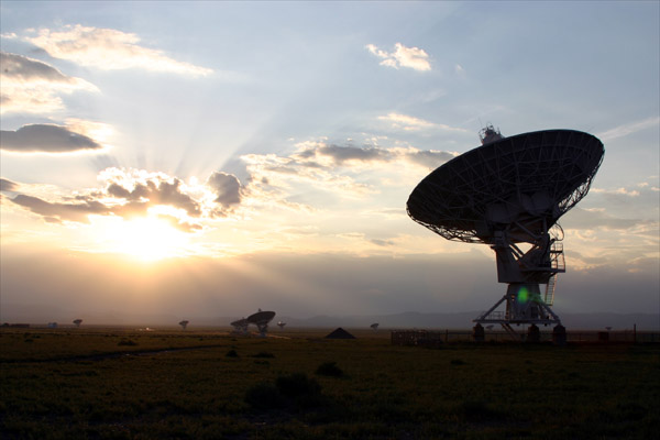 Sunset at the VLA