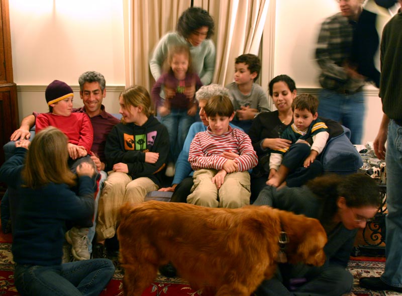 Getting ready for the family portrait