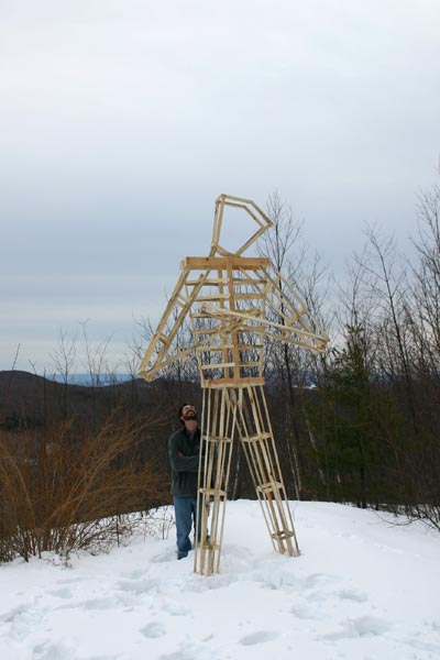 Freezing Man Takes In The View