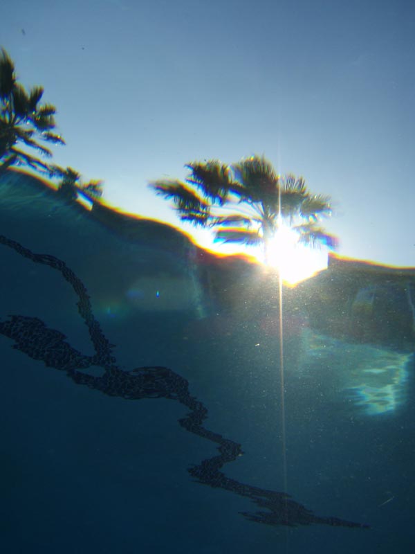 Sunset underwater