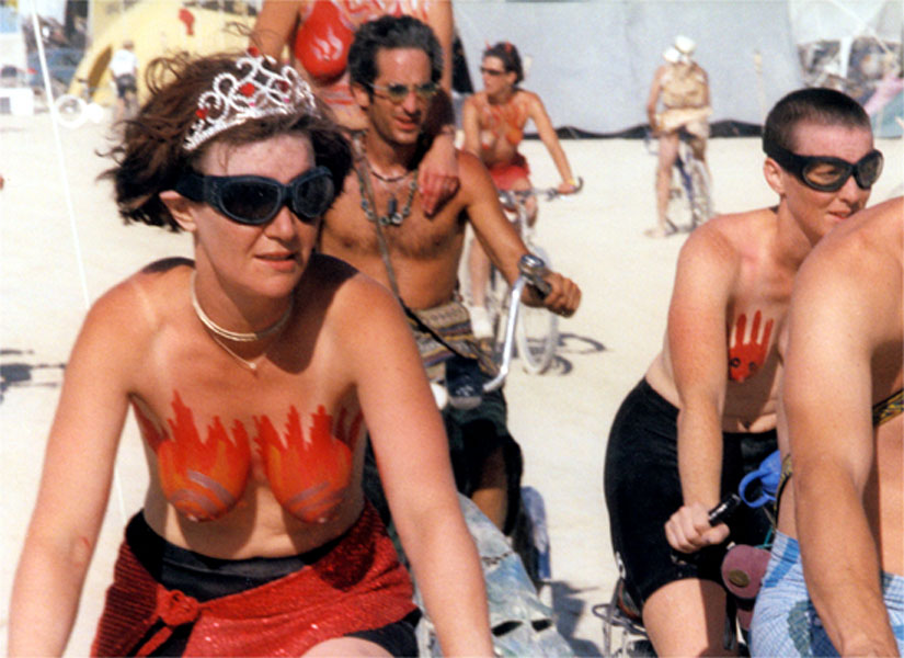 Topless Bicycle Race