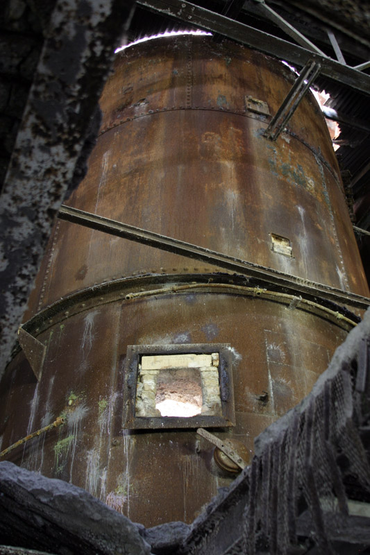 Outside of a kiln