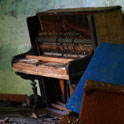 Piano and chair